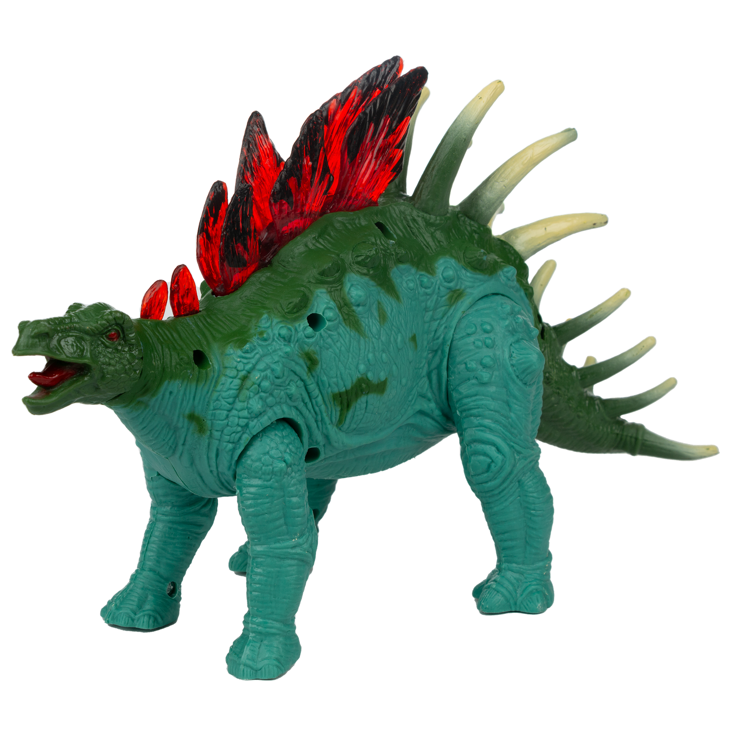 Игрушка анимационная KiddiePlay Фигурка динозавра - Стегозавр со световым и звуковым эффектом - фото 1
