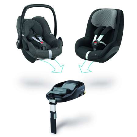 Автокресло Maxi-Cosi Pebble Plus Sparkling Grey