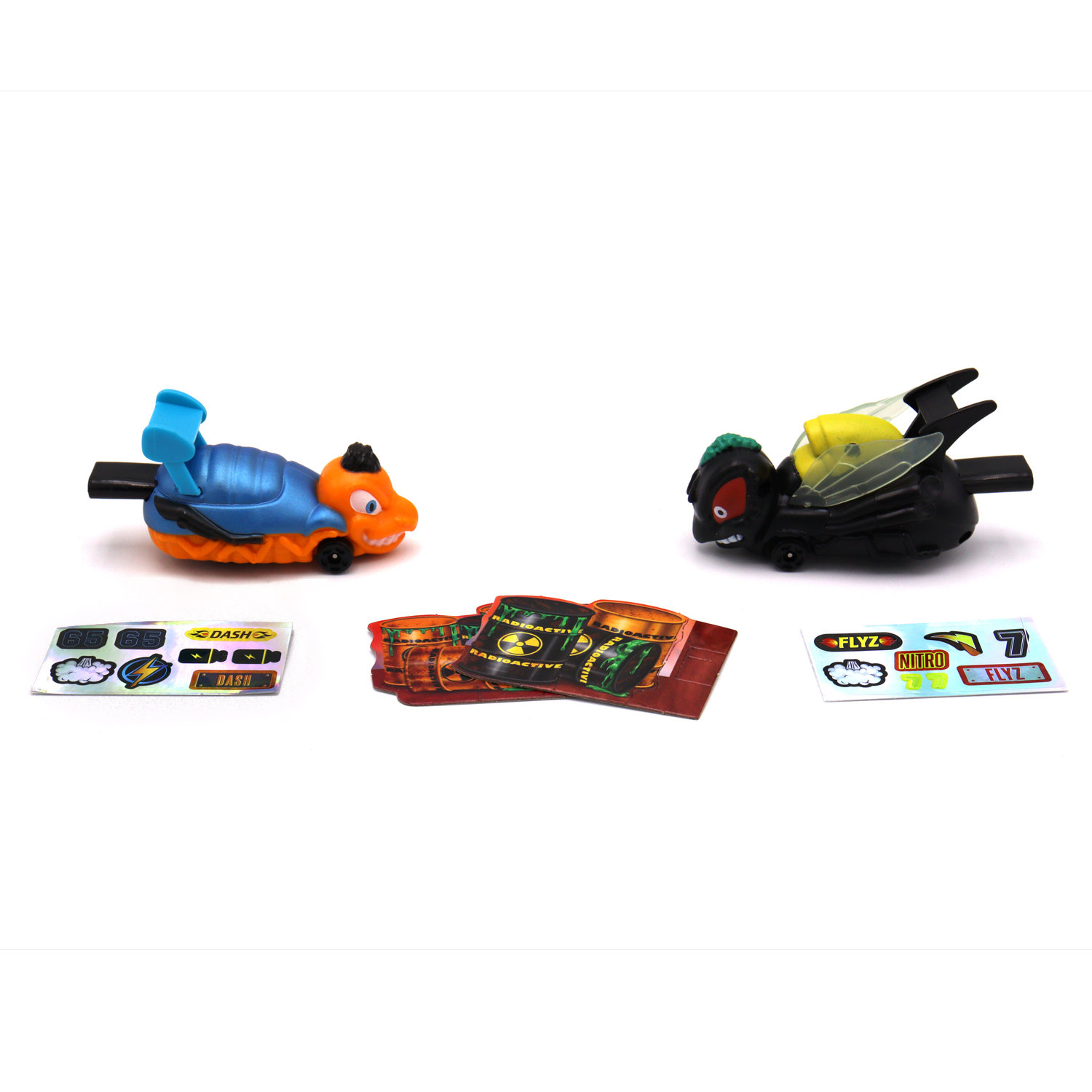 Игровой набор Bugs Racings гонка жуков с 2 машинками черная муха и оранжевая оса K02BR006-3 - фото 1
