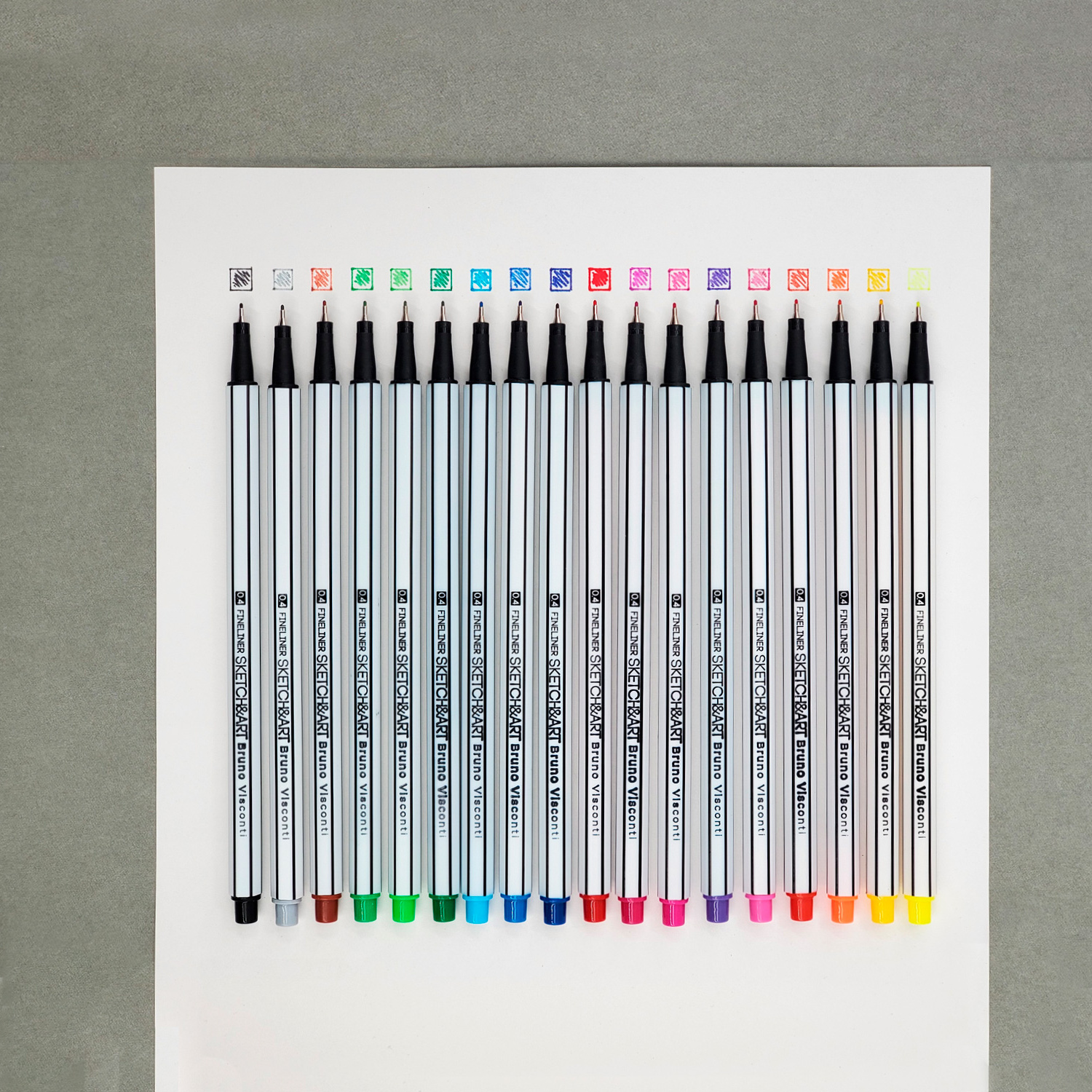 Набор скетч-линеров Bruno Visconti Sketch Art 18 цветов 4мм - фото 2