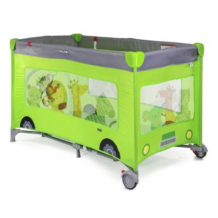 Кровать-манеж Babyton Green bus