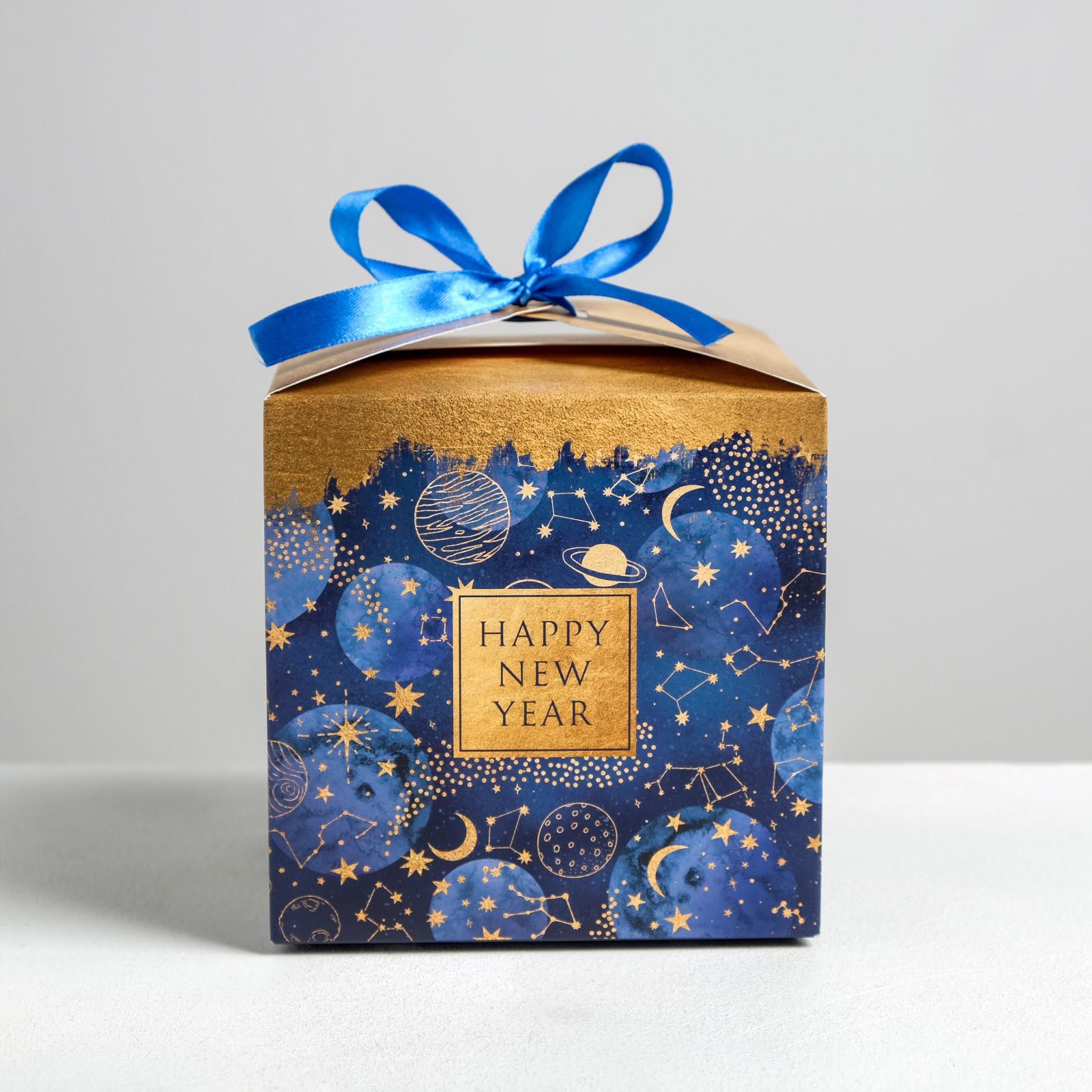 Складная коробка Дарите Счастье «Новогоднее волшебство». 12×12×12 см - фото 2