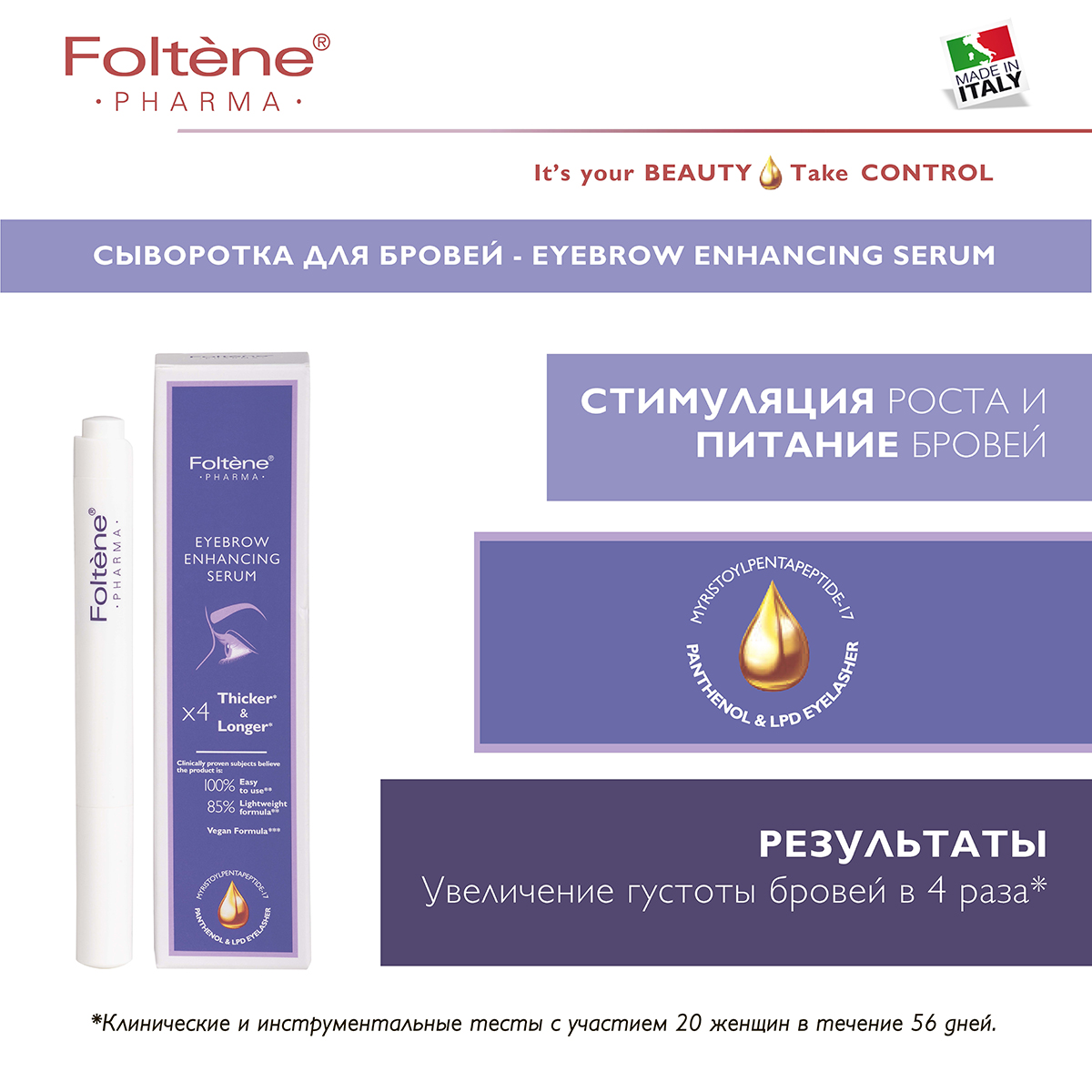 Сыворотка для бровей Foltene Eyebrow Enhancing Serum 4 мл - фото 2