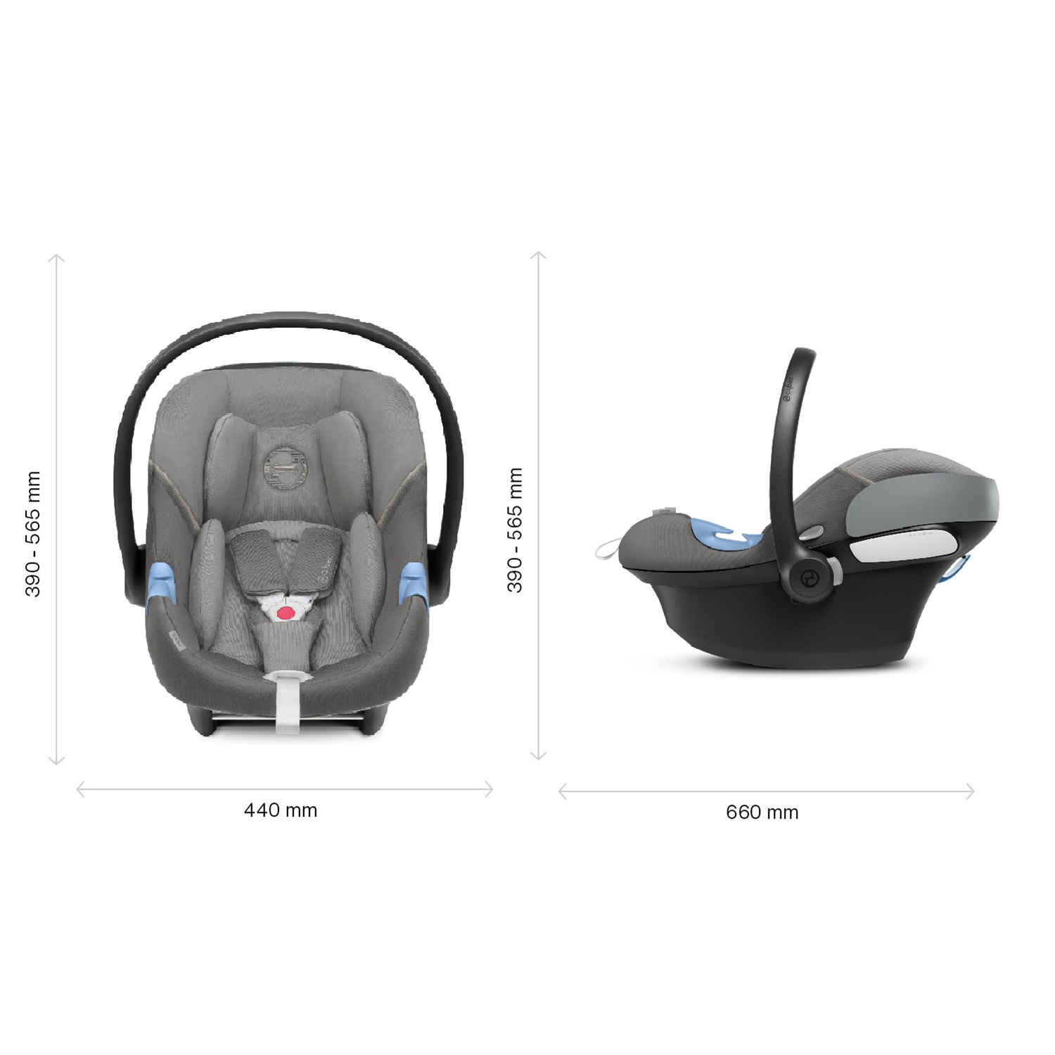 Автокресло Cybex Aton M i-Size Soho Grey - фото 8