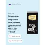 Верхнее покрытие для ногтей Pink Up matte top coat 10 мл