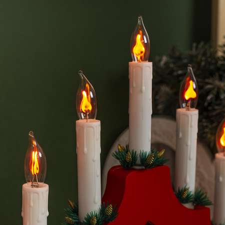 Лампа Sima-Land накаливания для рождественской горки с эффектом пламени 1.5 Вт цоколь Е12 2 шт