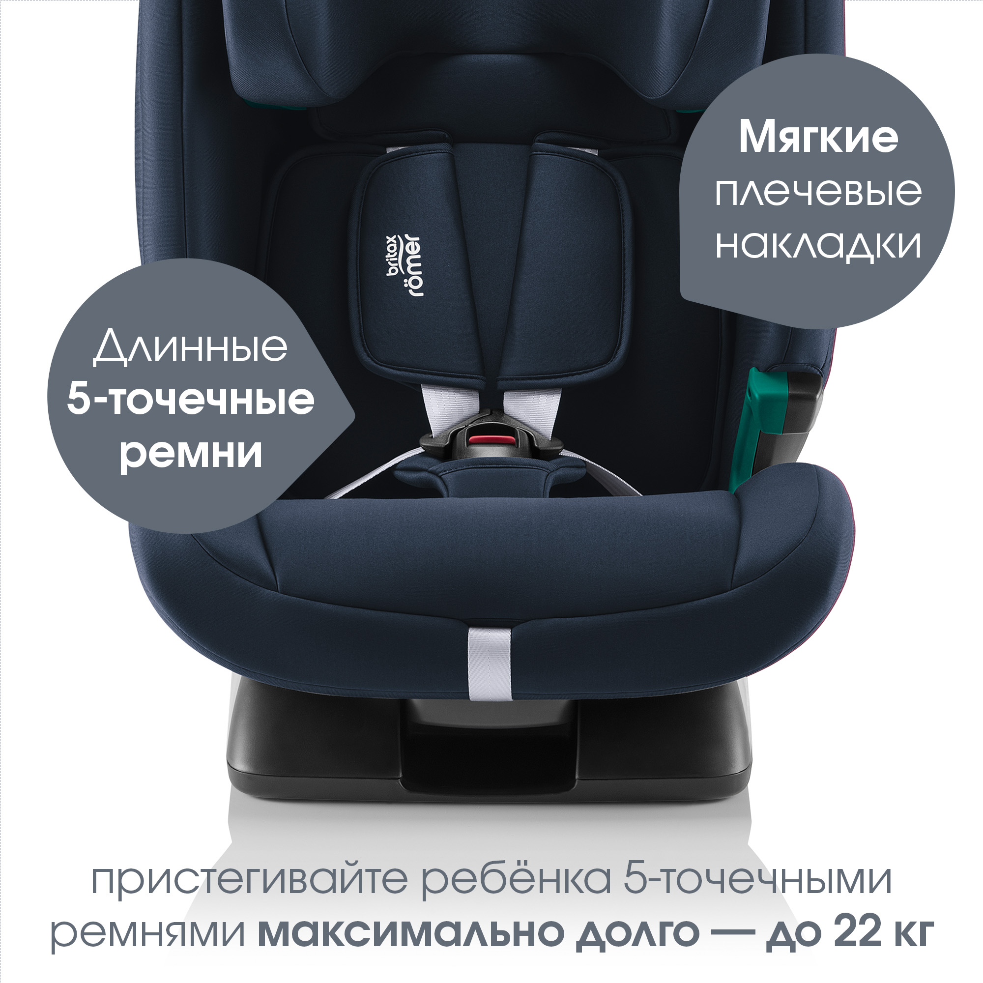 Детское автокресло Britax Roemer Evolvafix Night Blue - фото 6