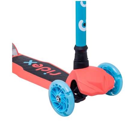 Самокат RIDEX трехколесный 3 wheels scooter Chip 120/80 light blue/coral