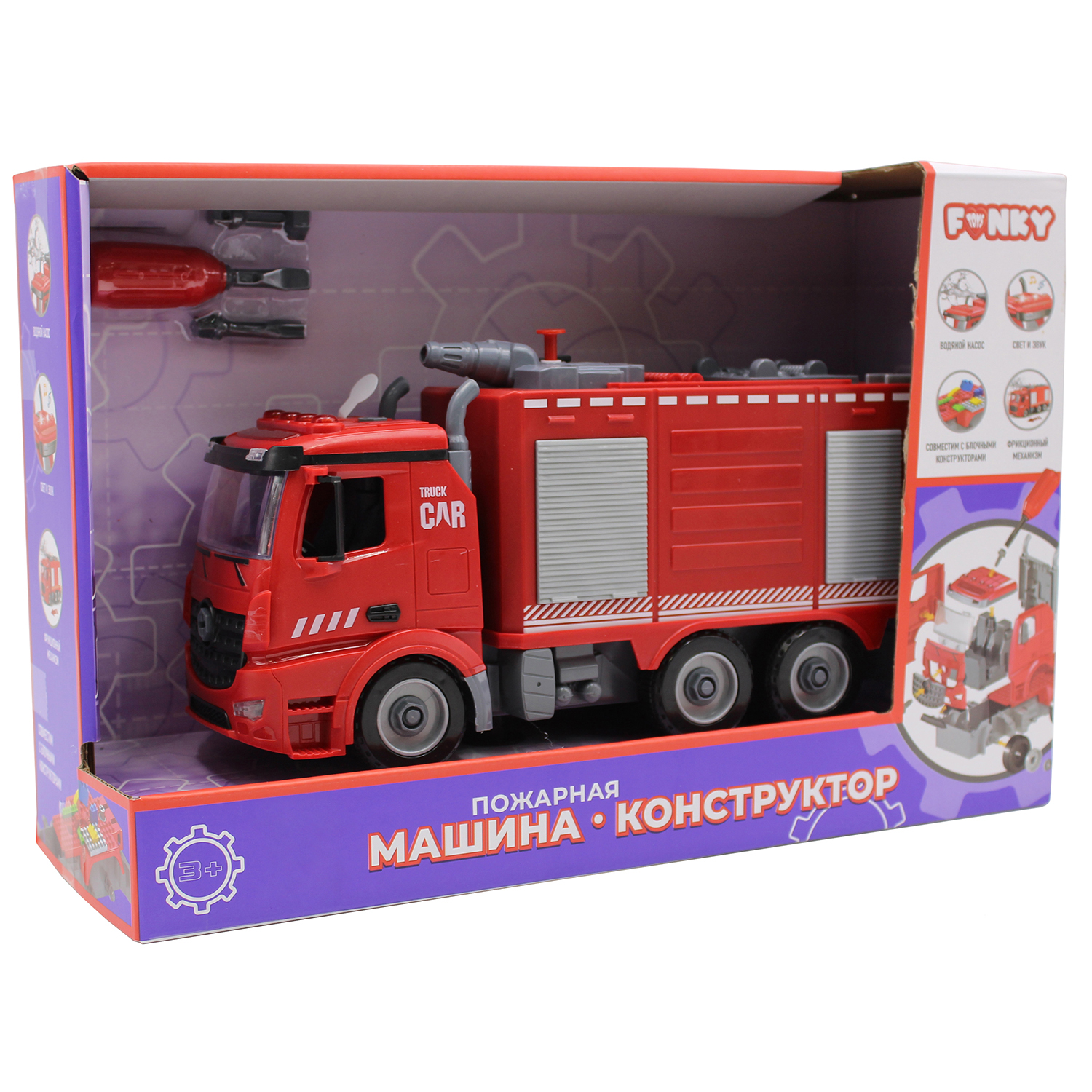 Конструктор Funky Toys Пожарная машина FT61115 - фото 3