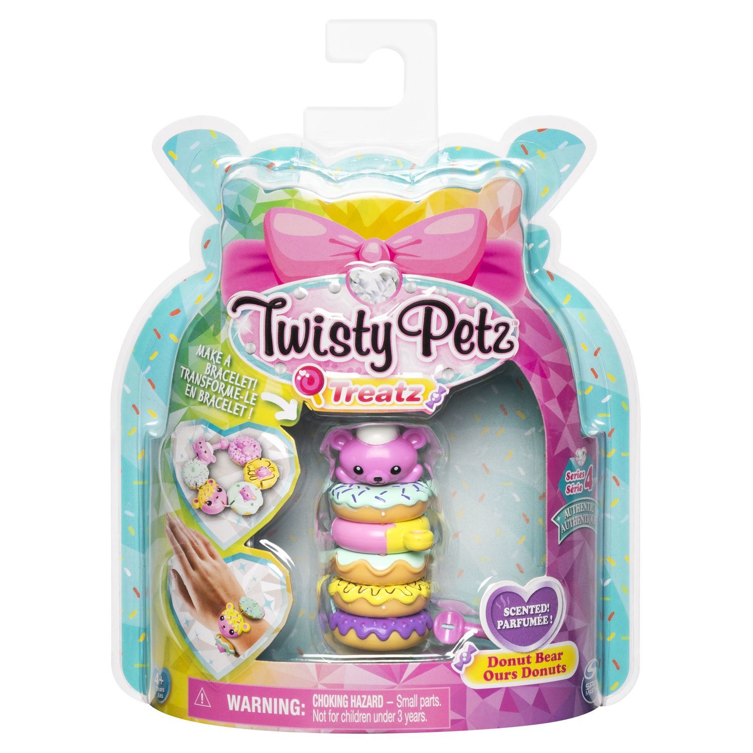 Набор для создания браслетов Twisty Petz Сладость Donuts Bear 6055925/20122529 - фото 1