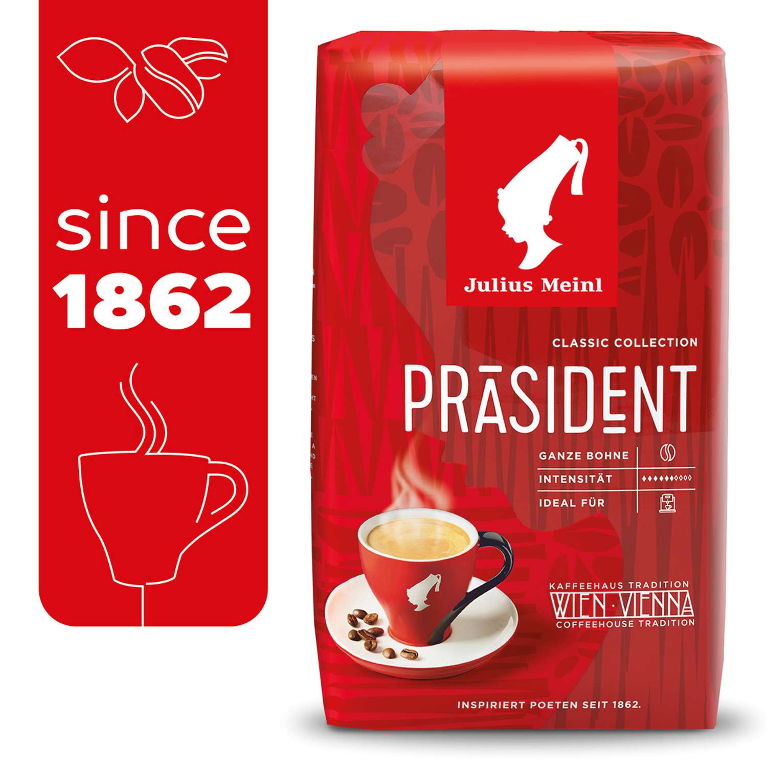 Кофе в зернах Julius Meinl Президент Prasident 500 г средняя обжарка - фото 2