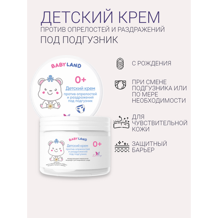 Детский крем под подгузник Диталир BABYLAND 140 гр