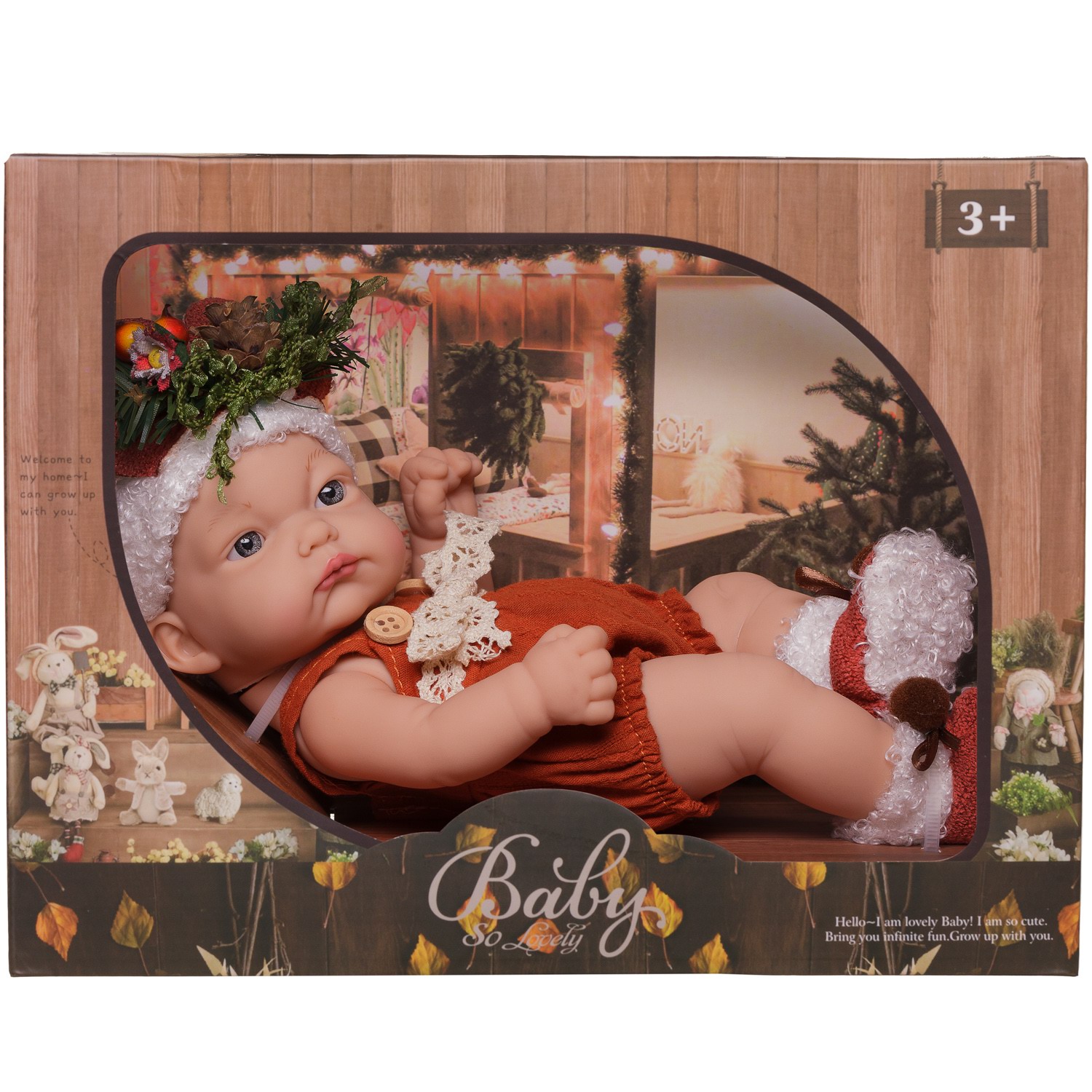 Игровой набор Junfa Пупс Baby So Lovely 25см в подарочной коробке WJ-30414 - фото 1