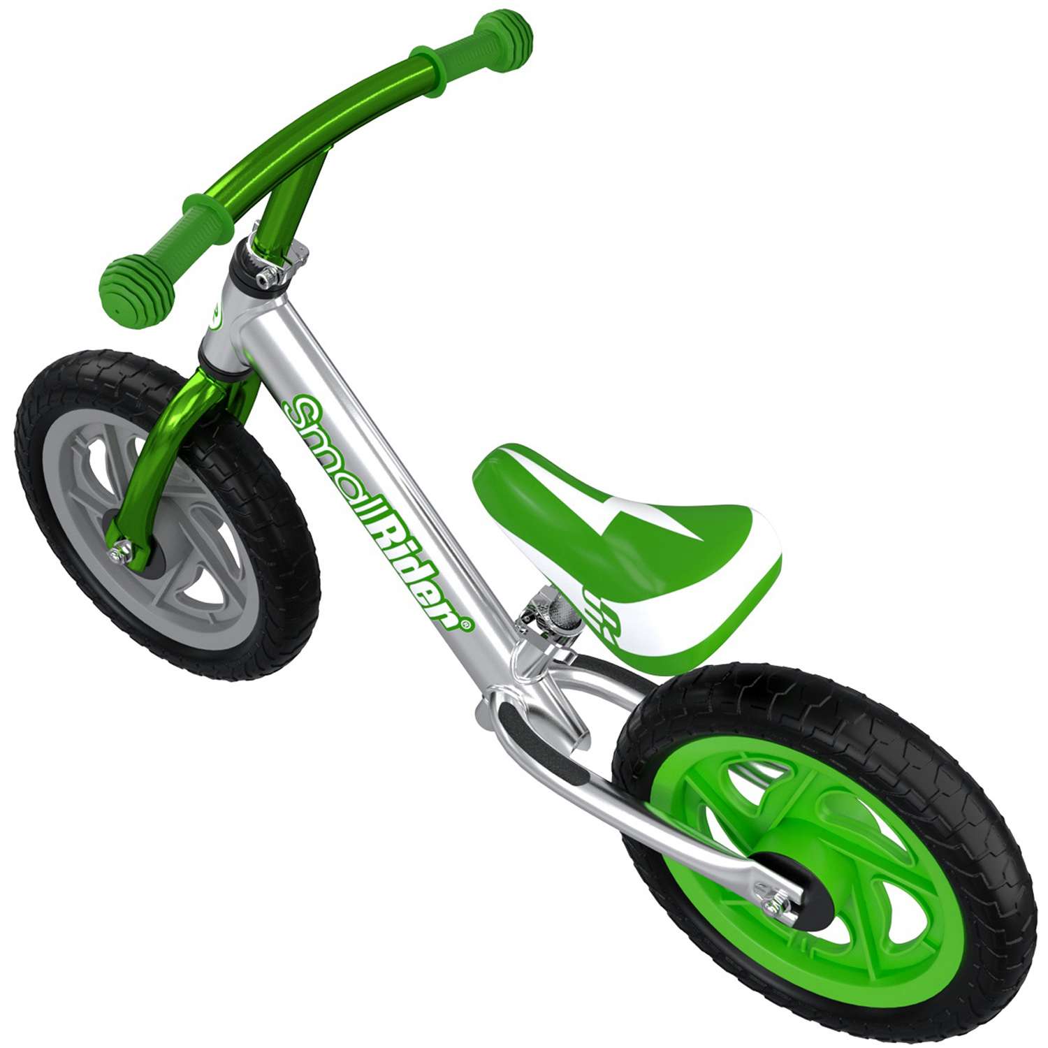 Беговел Small Rider Foot Racer 3 Eva серебро-зеленый - фото 9