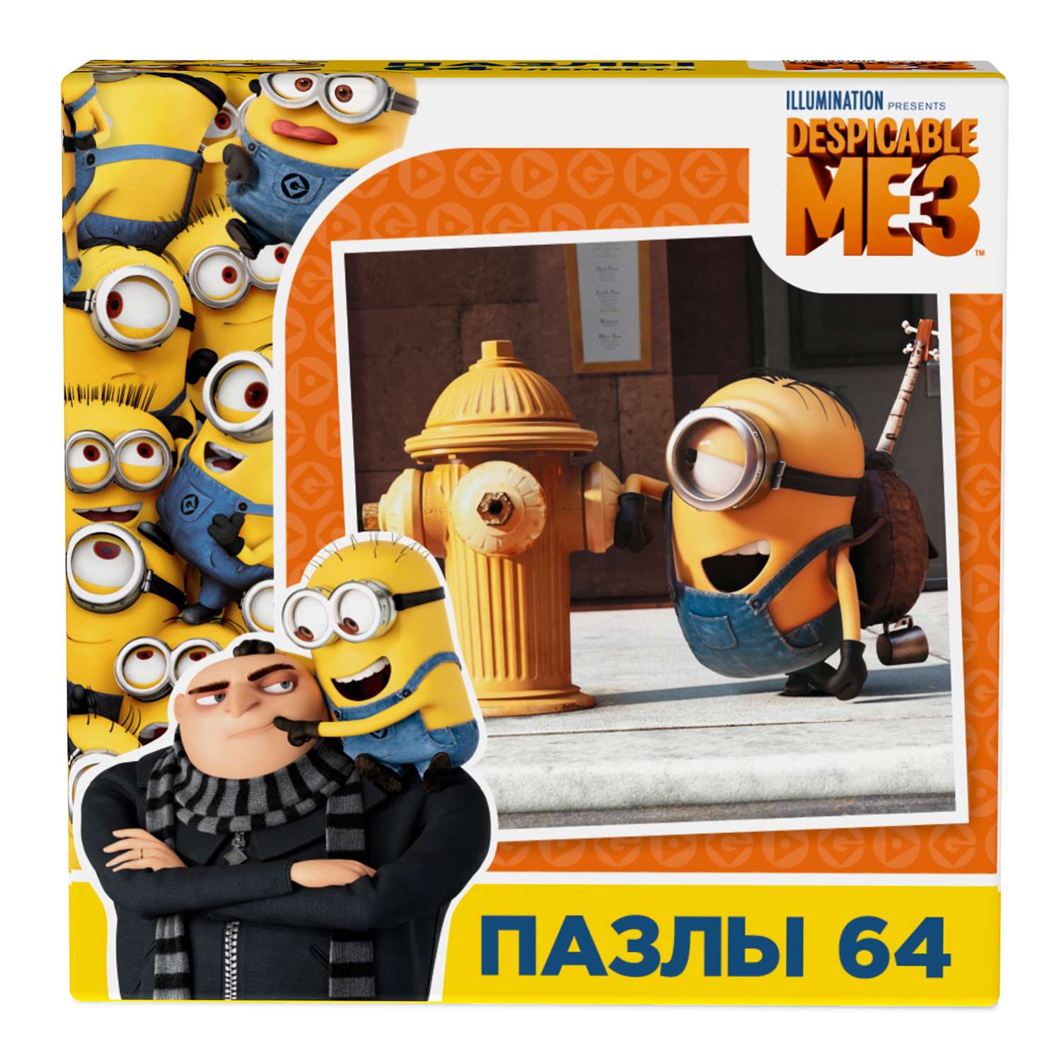 Пазл ORIGAMI Minions 3 64 эл. 03154 в ассортименте - фото 11