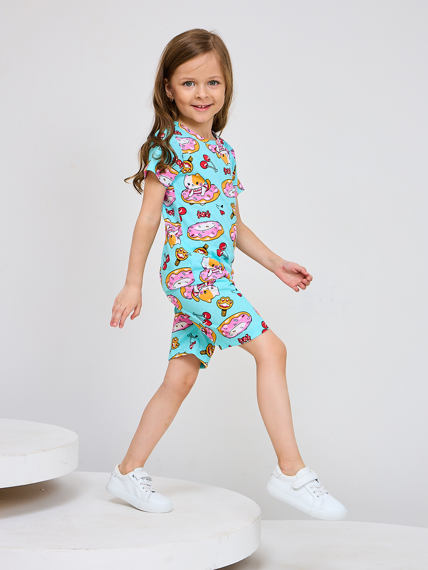 Футболка и шорты Mil Art kids 1902201547SUIT-SHORTS-LETO-BLUE - фото 5