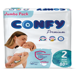 Подгузники CONFY Premium 80 шт. 2