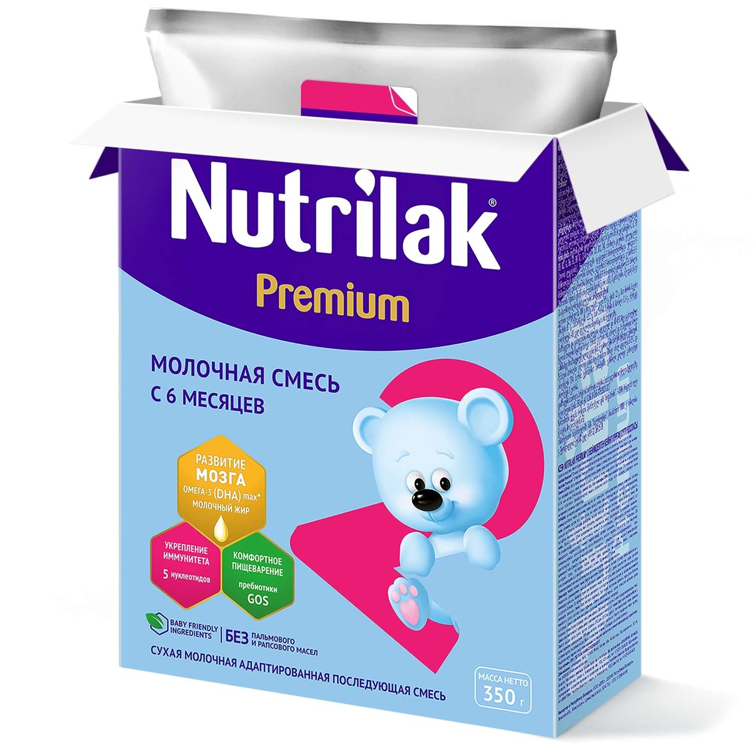 Смесь Nutrilak Premium 2 350г с 6месяцев - фото 10