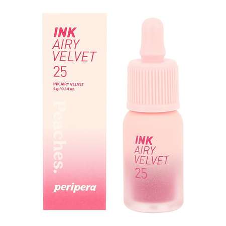 Помада для губ Peripera Ink airy velvet жидкая тон 25 zazzy peach