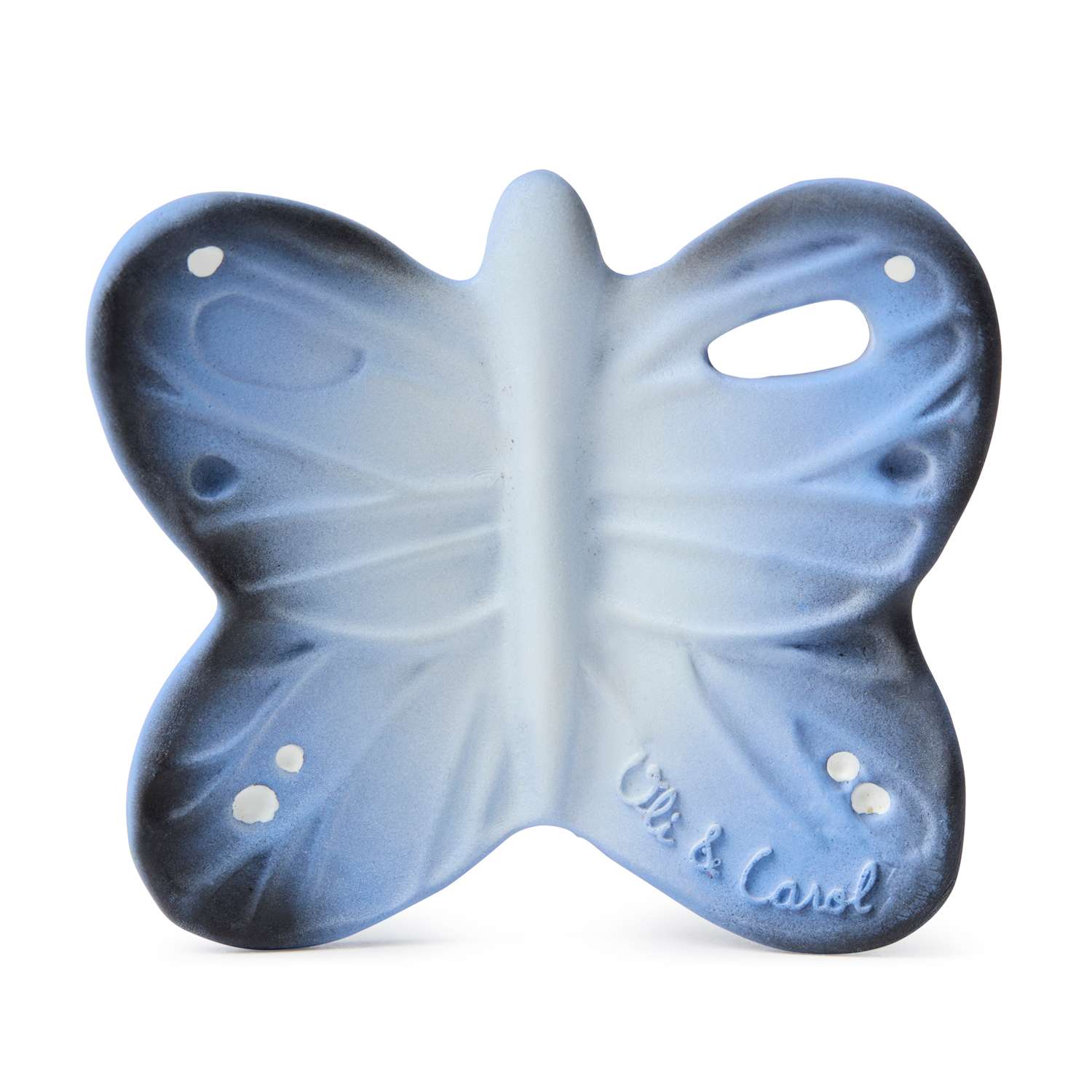 Прорезыватель грызунок OLI and CAROL мини Blues the Butterfly из натурального каучука - фото 1