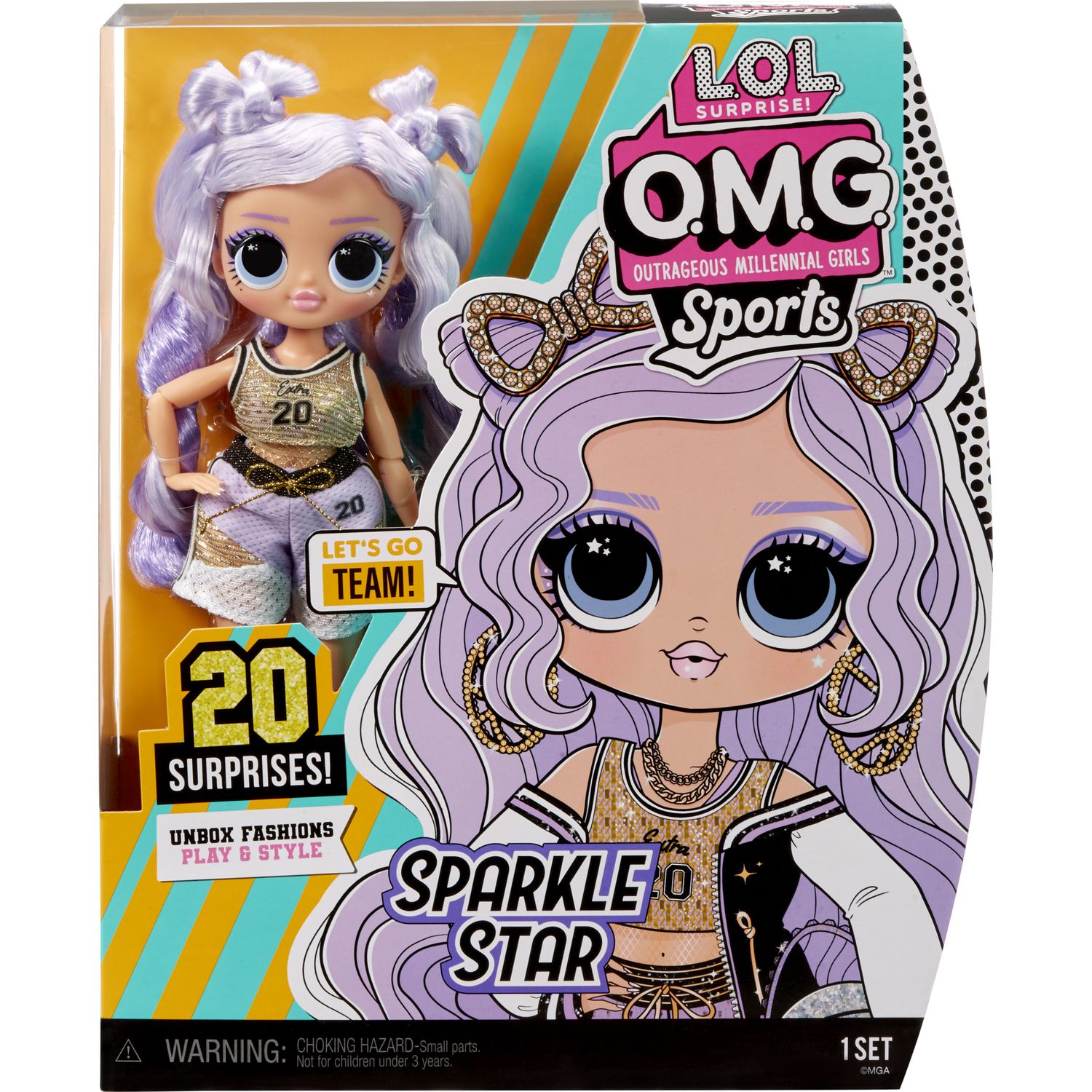 Кукла L.O.L. Surprise OMG Sports Sparkle Star купить по цене 4999 ₽ в интернет-магазине Детский мир