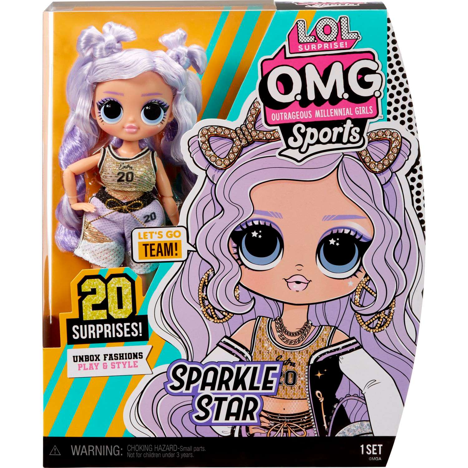 Кукла L.O.L. Surprise OMG Sports Sparkle Star 584230EUC - фото 2