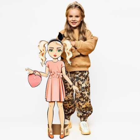 Кукла Bibalina с одеждой из картона Trendy doll Мира