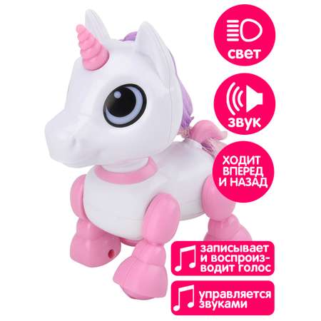 Интерактивная игрушка Mioshi Единорожка 13 см свет звук