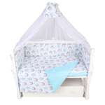 Комплект постельного белья Amarobaby Ёжики 7предметов AMARO-3007-Ez