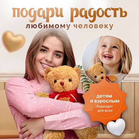 Мягкая игрушка медведь SHARKTOYS в свитшоте 30см