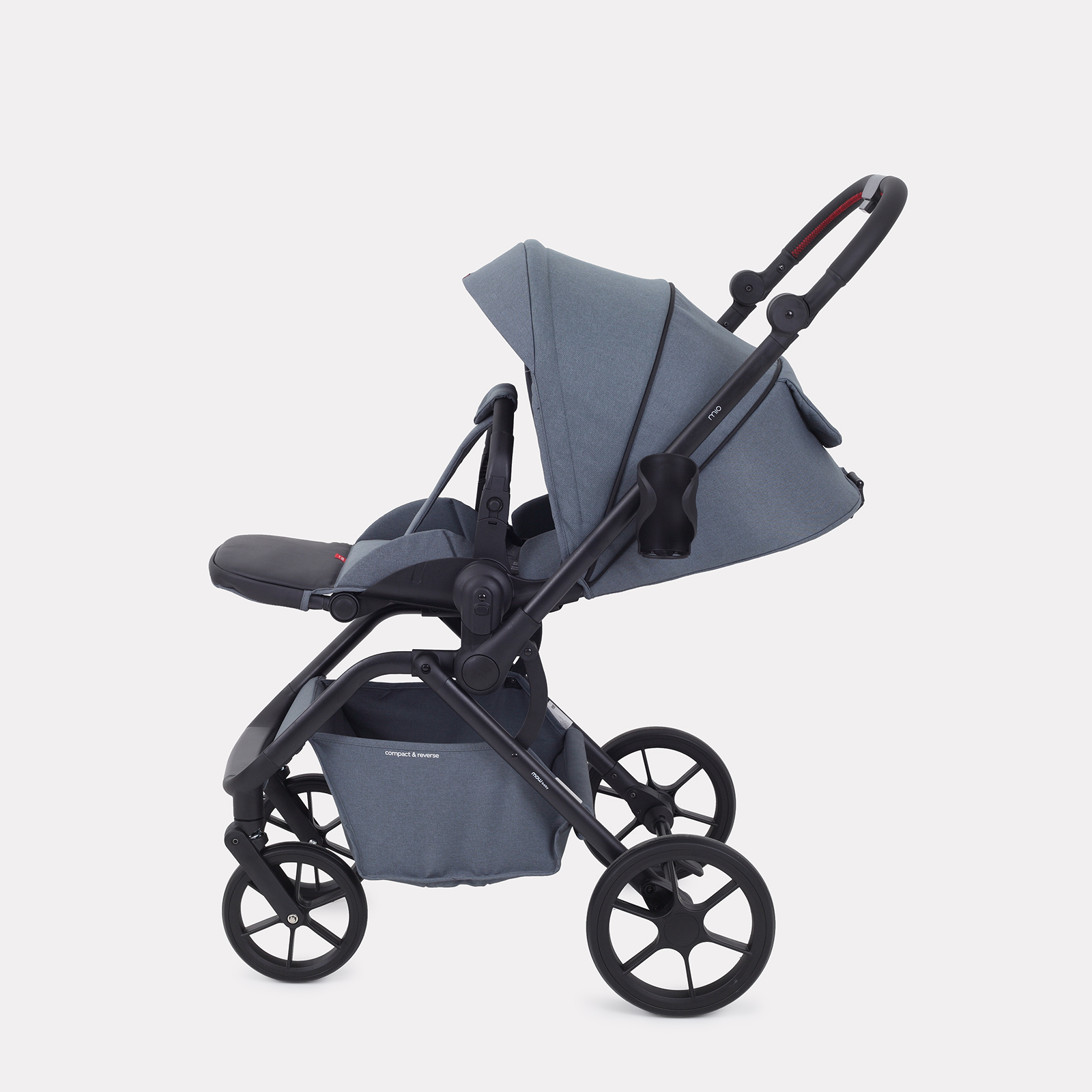 Коляска детская MOWbaby Mio MB102 Grey - фото 8