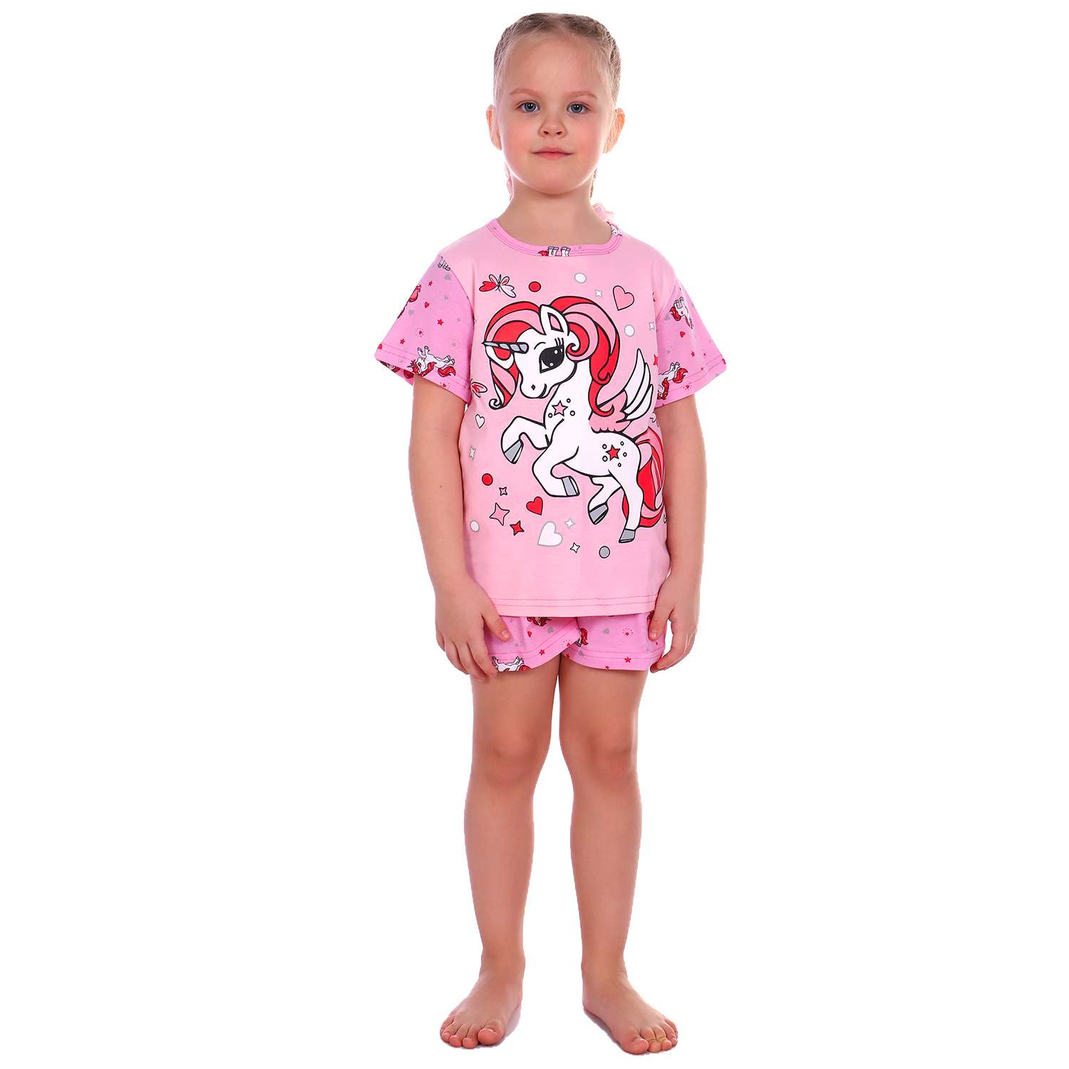 Пижама Детская Одежда 0409КПрД2/розовый - фото 2