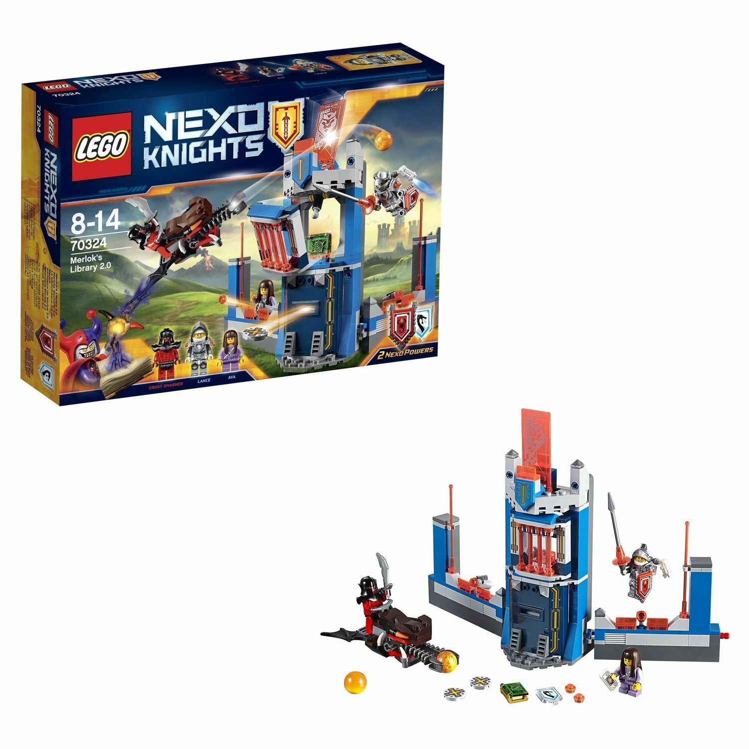 Конструктор LEGO Nexo Knights Библиотека Мерлока 2.0 (70324) купить по цене  1999 ₽ в интернет-магазине Детский мир