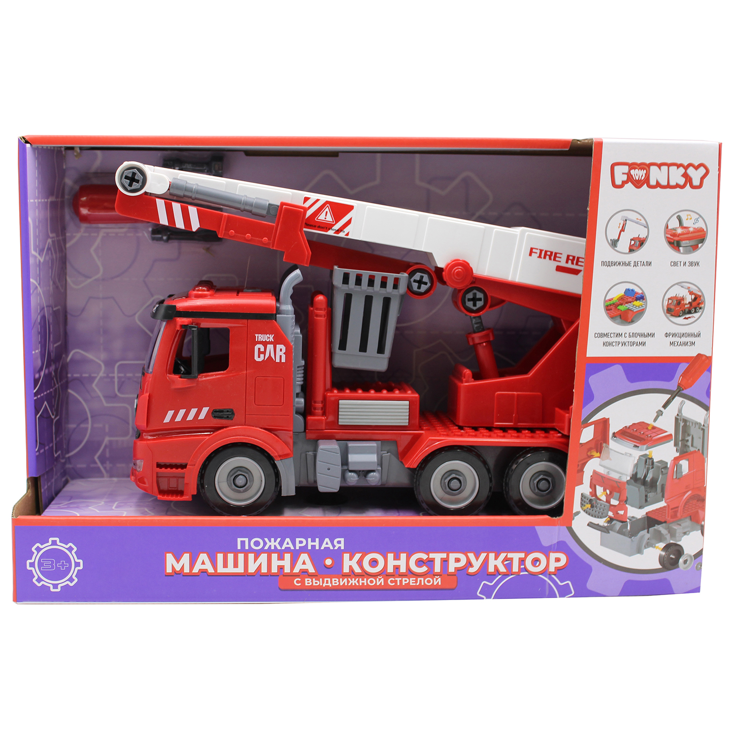 Конструктор Funky Toys Пожарная машина FT61113 - фото 2