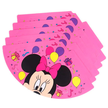 Праздничные колпаки картонные Disney с ушками Минни Маус 16 см 6 шт
