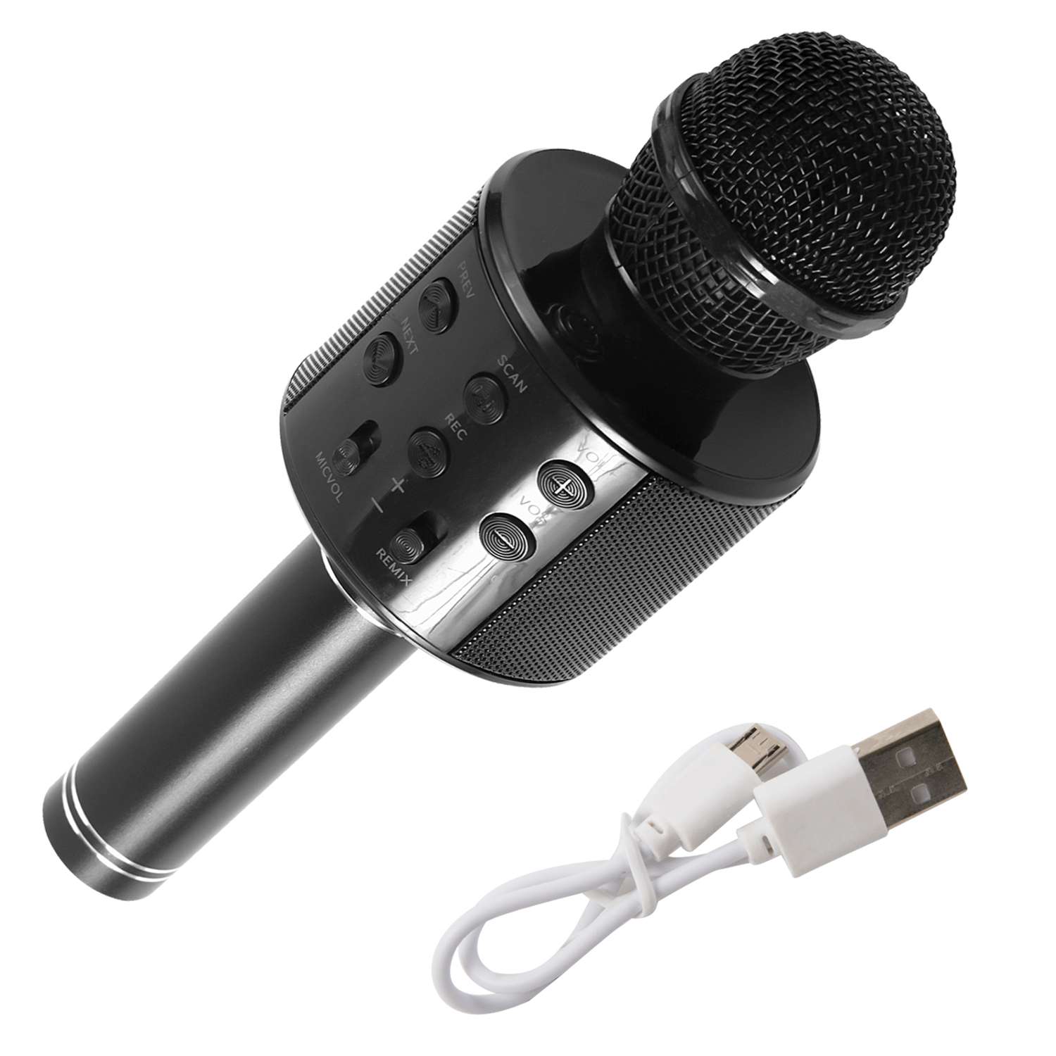 Микрофон RedLine для караоке черный - фото 1