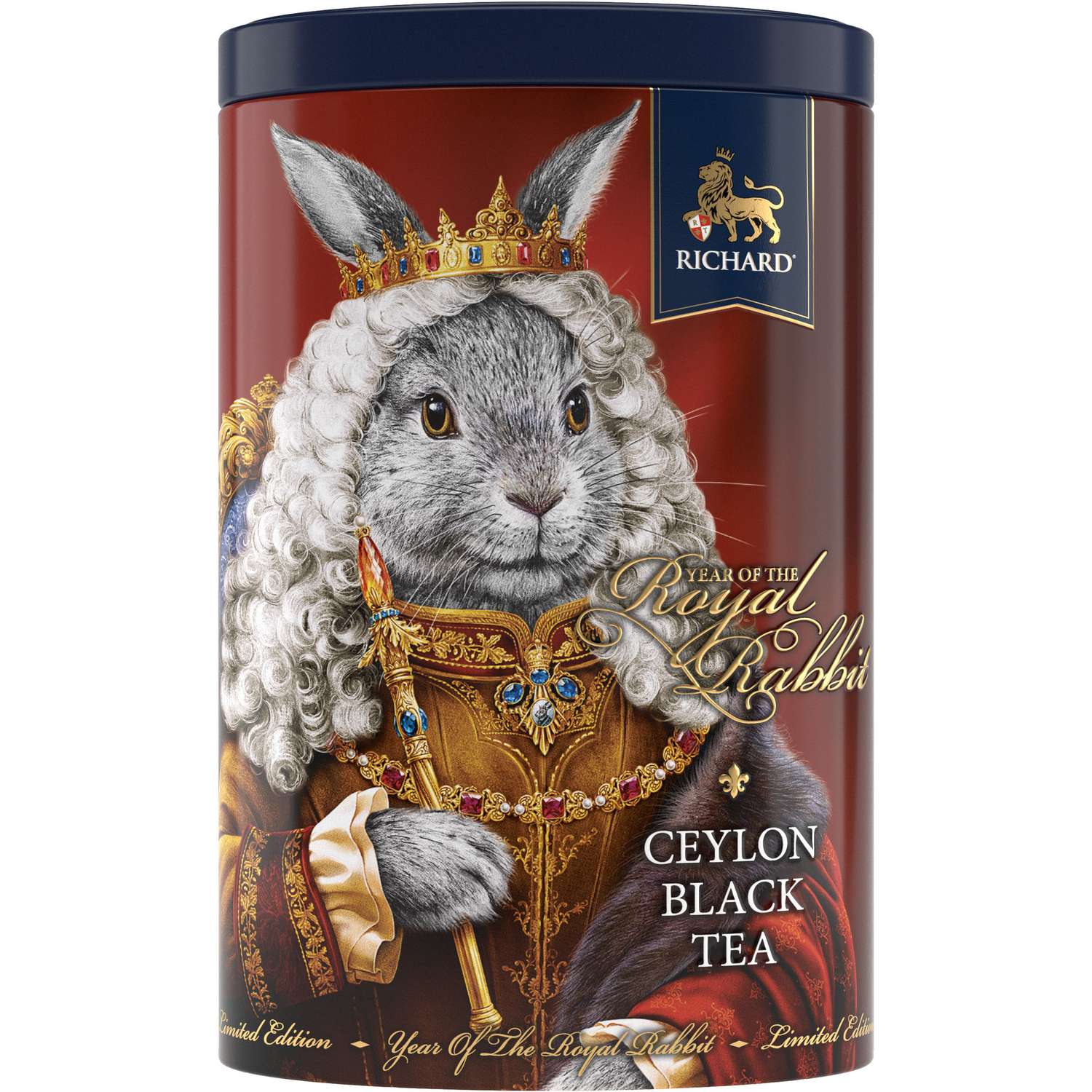 Чай черный крупнолистовой Richard Year of the Royal Rabbit с символом нового года король 80 гр - фото 1