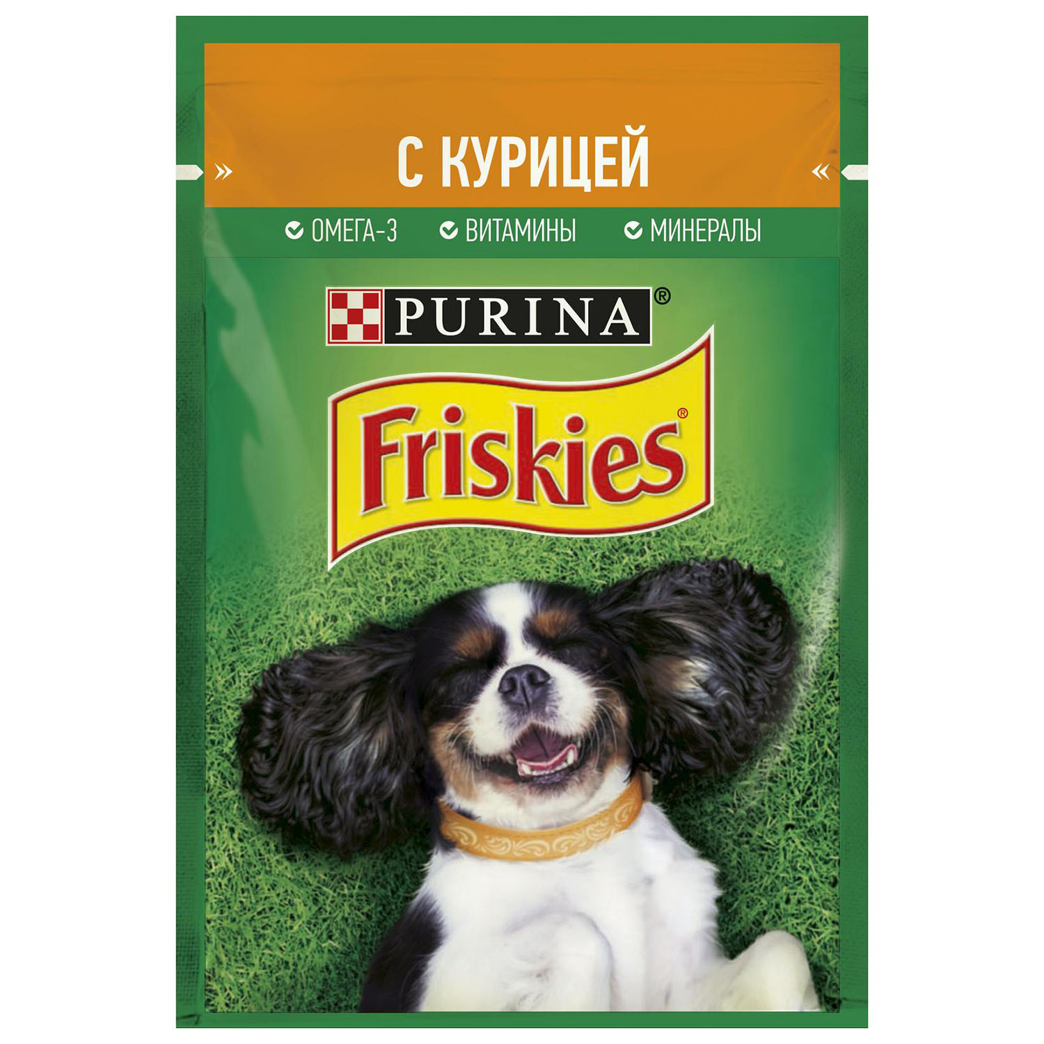 Влажный корм для собак Friskies 0.085 кг курица (полнорационный) - фото 1