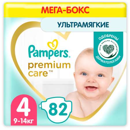 Подгузники Pampers Premium Care 4 9-14кг 82шт