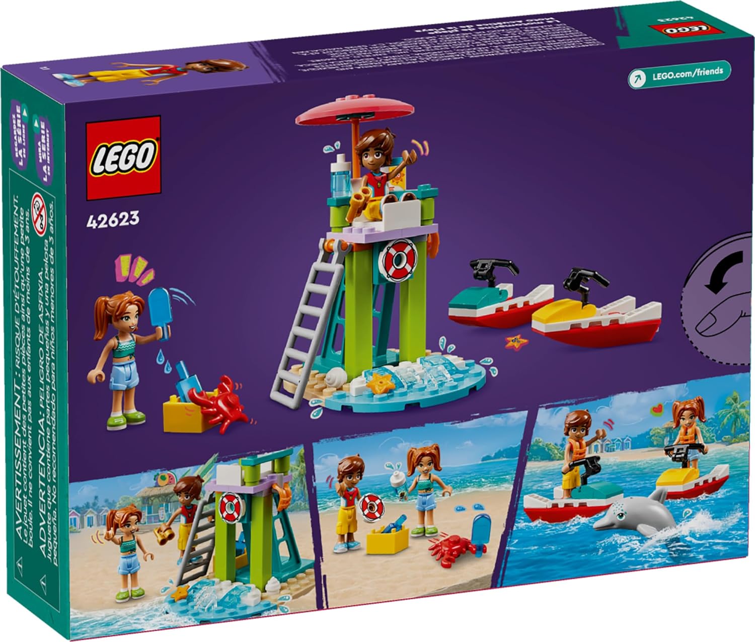 Конструктор LEGO Friends Пляжный водный скутер 42623 - фото 5