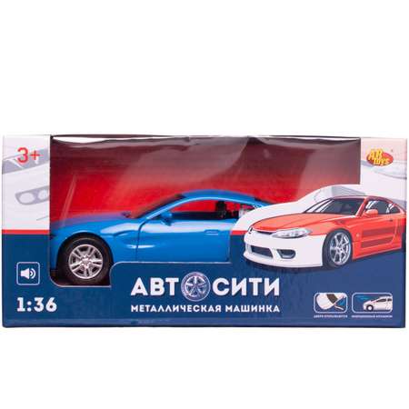 Автомобиль Abtoys АвтоСити 1:36 синий