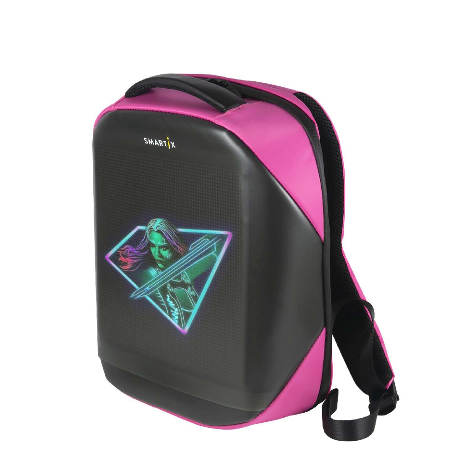 Рюкзак с экраном SMARTIX LED 4 PLUS Розовый - фото 2
