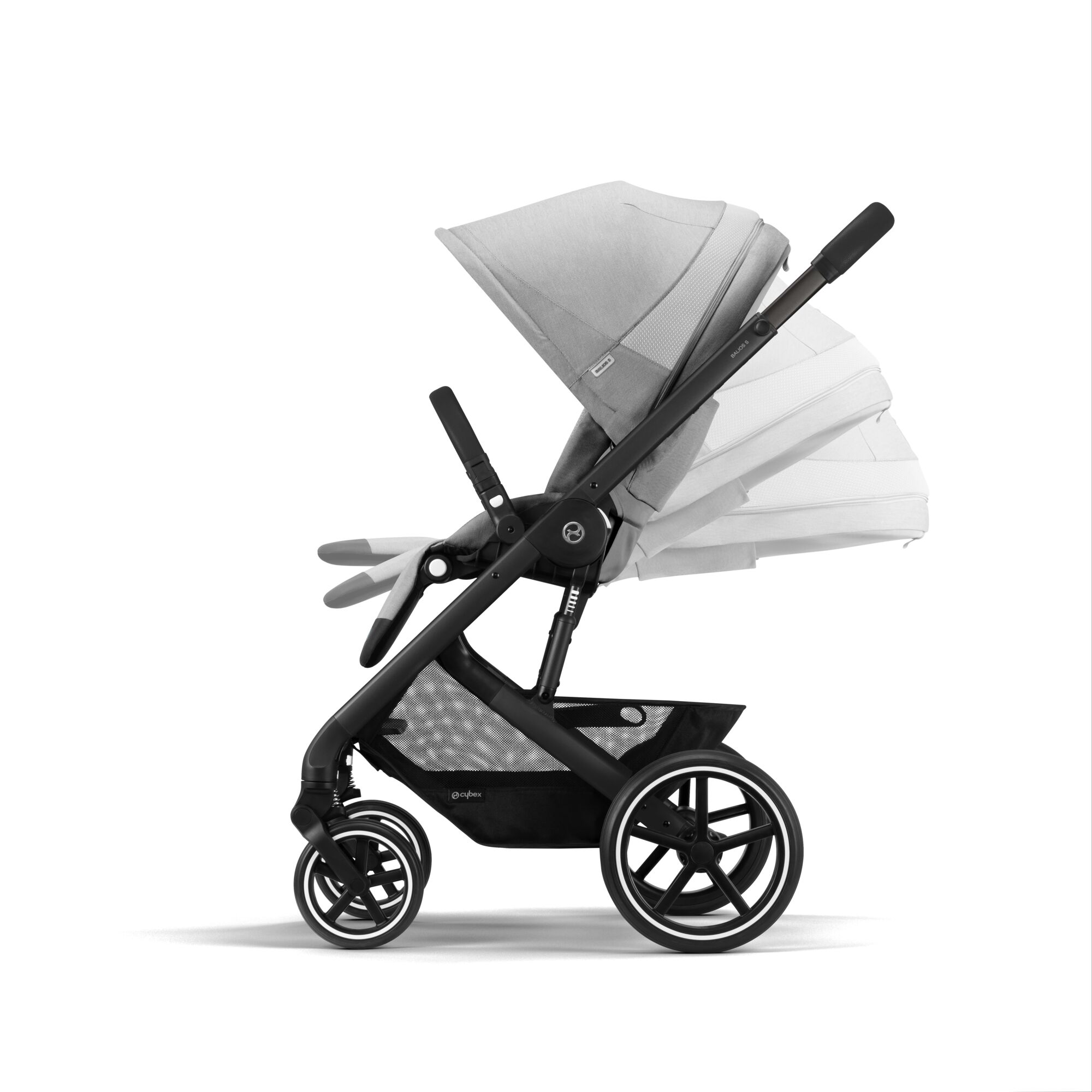 Коляска Cybex Balios S Lux BLK 3в1 Lava Grey с дождевиком - фото 6