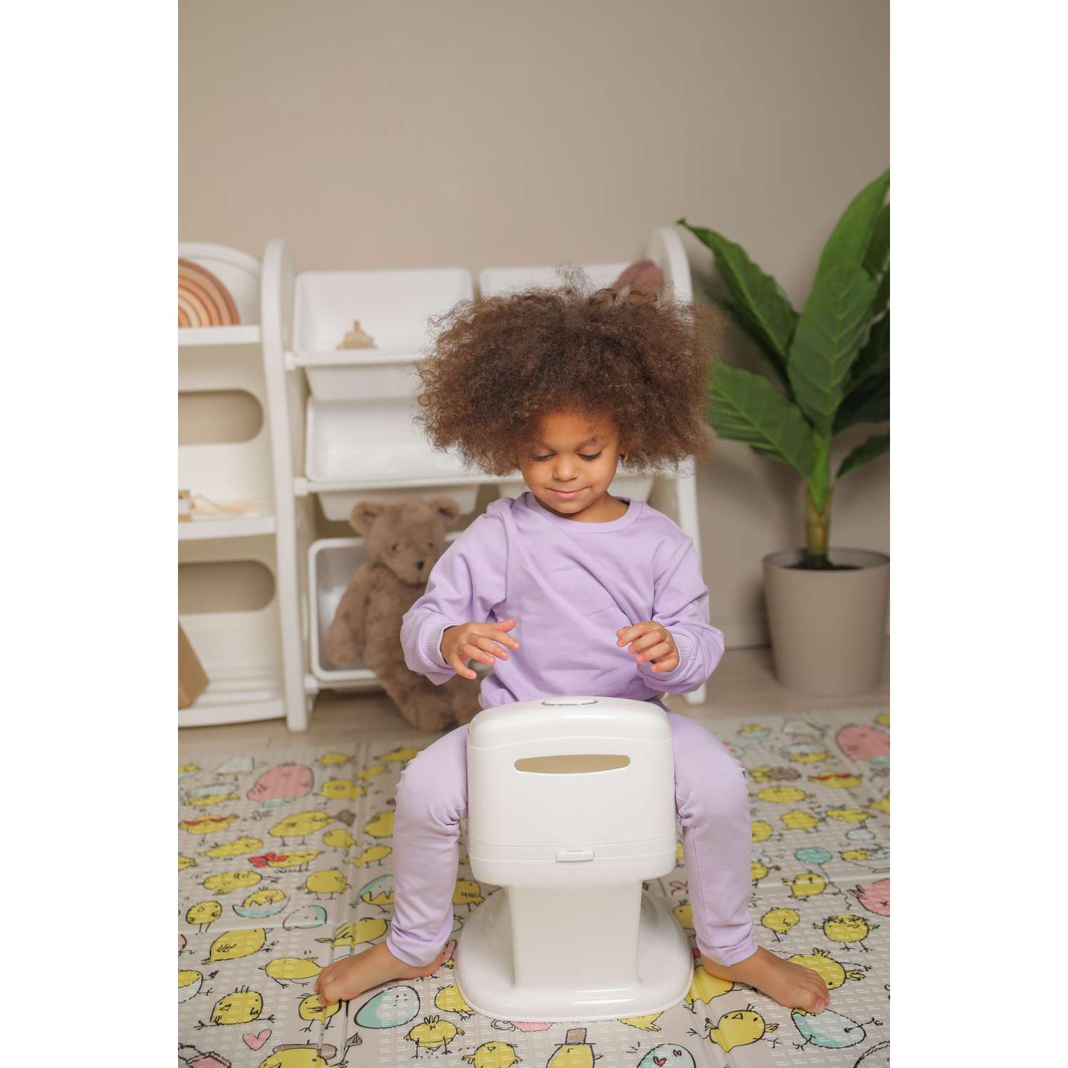 Детский горшок Ifam Easy doing baby potty со звуком белый - фото 7