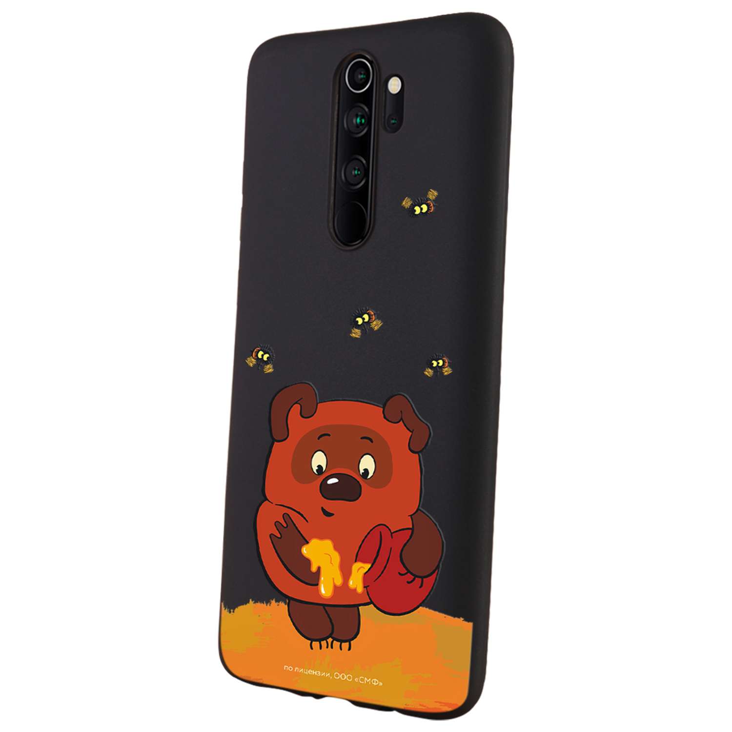 Силиконовый чехол Mcover для смартфона Xiaomi Redmi Note 8 Pro Союзмультфильм Медвежонок и мед - фото 1