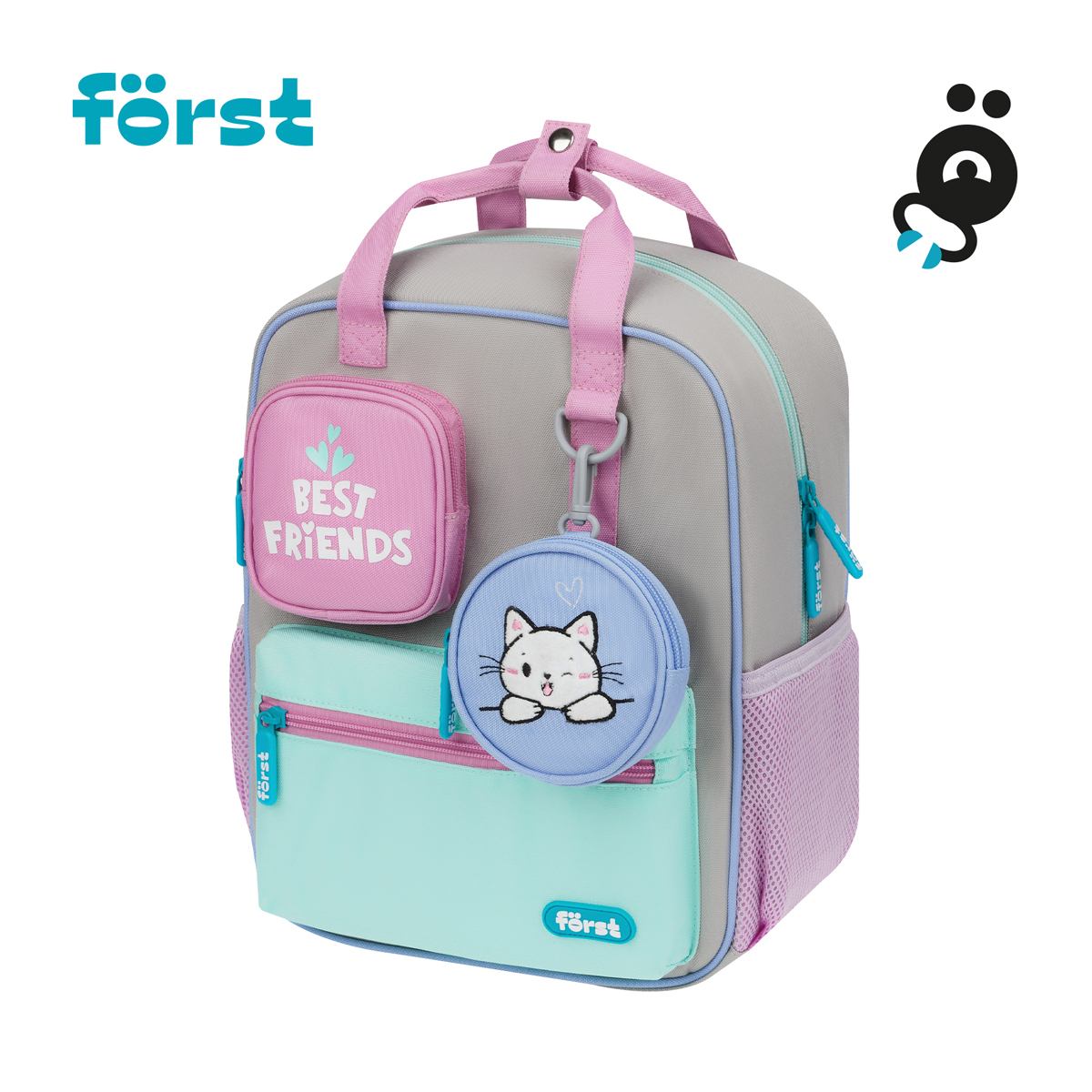 Рюкзак Forst F-Kids Hi Kitty 30,5*25,5*12,5см 1 отделение 5 карманов эргономичная спинка - фото 2