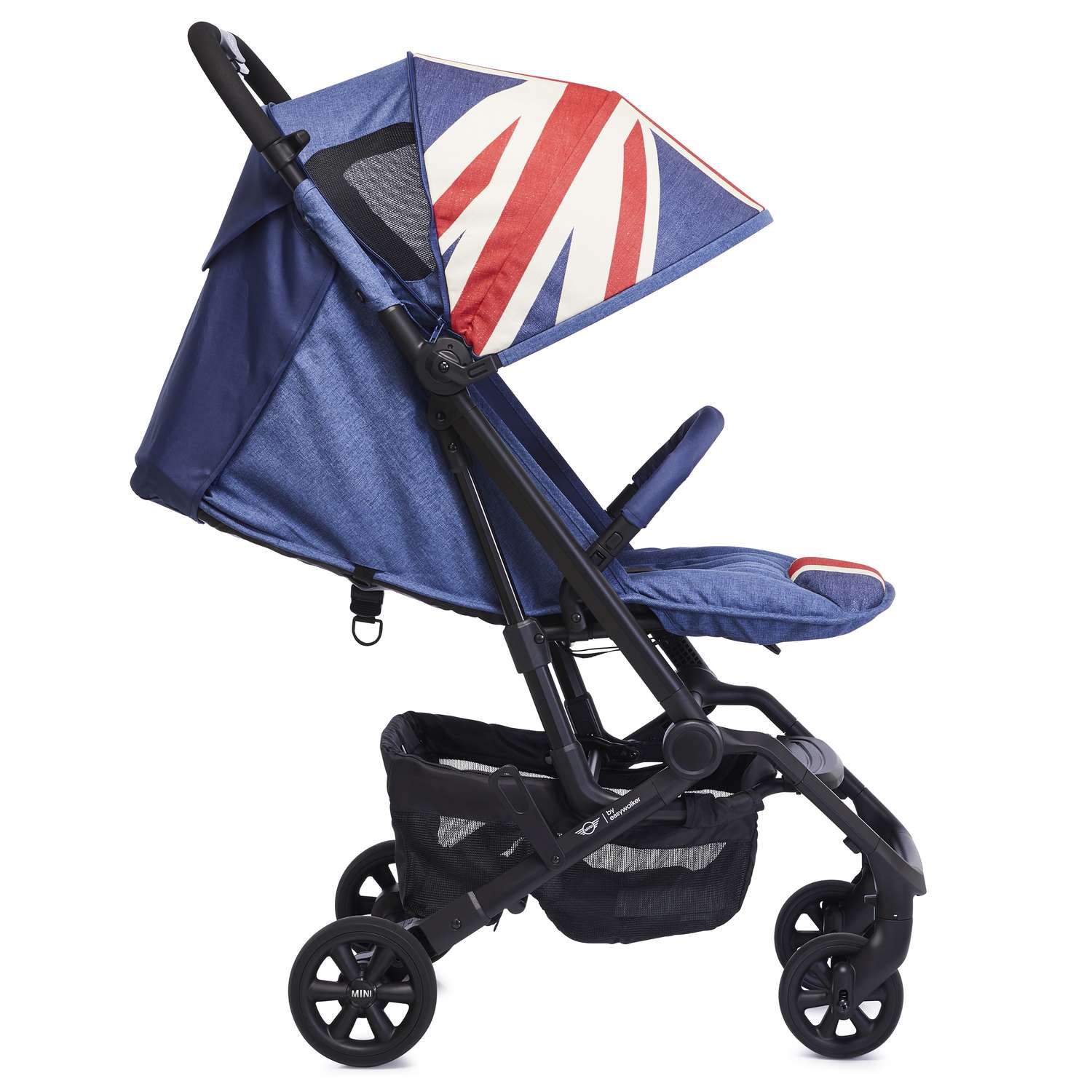 Коляска Easywalker Mini Buggy XS Union Jack Vintage с бампером - фото 4