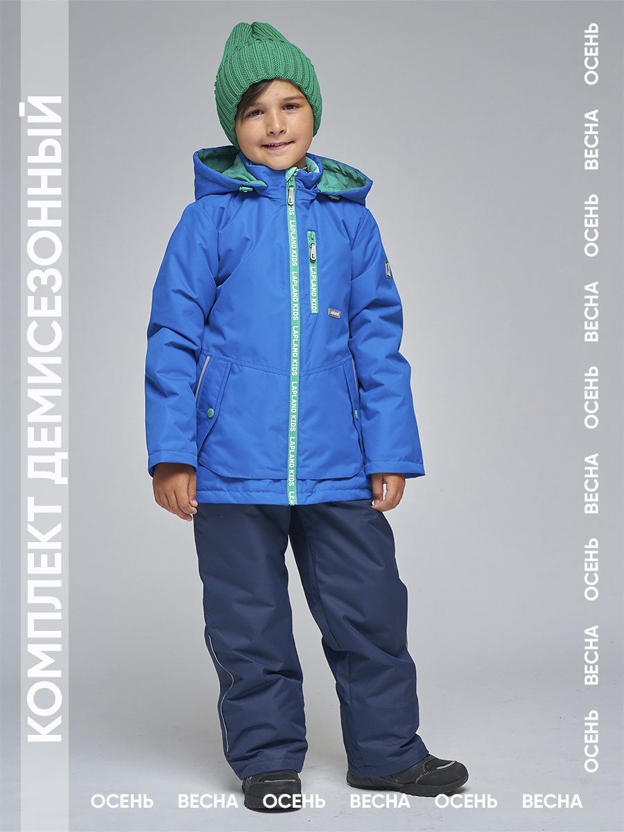 Куртка+Брюки Lapland КМ16-9Однотон-р/Синий-зеленый - фото 8