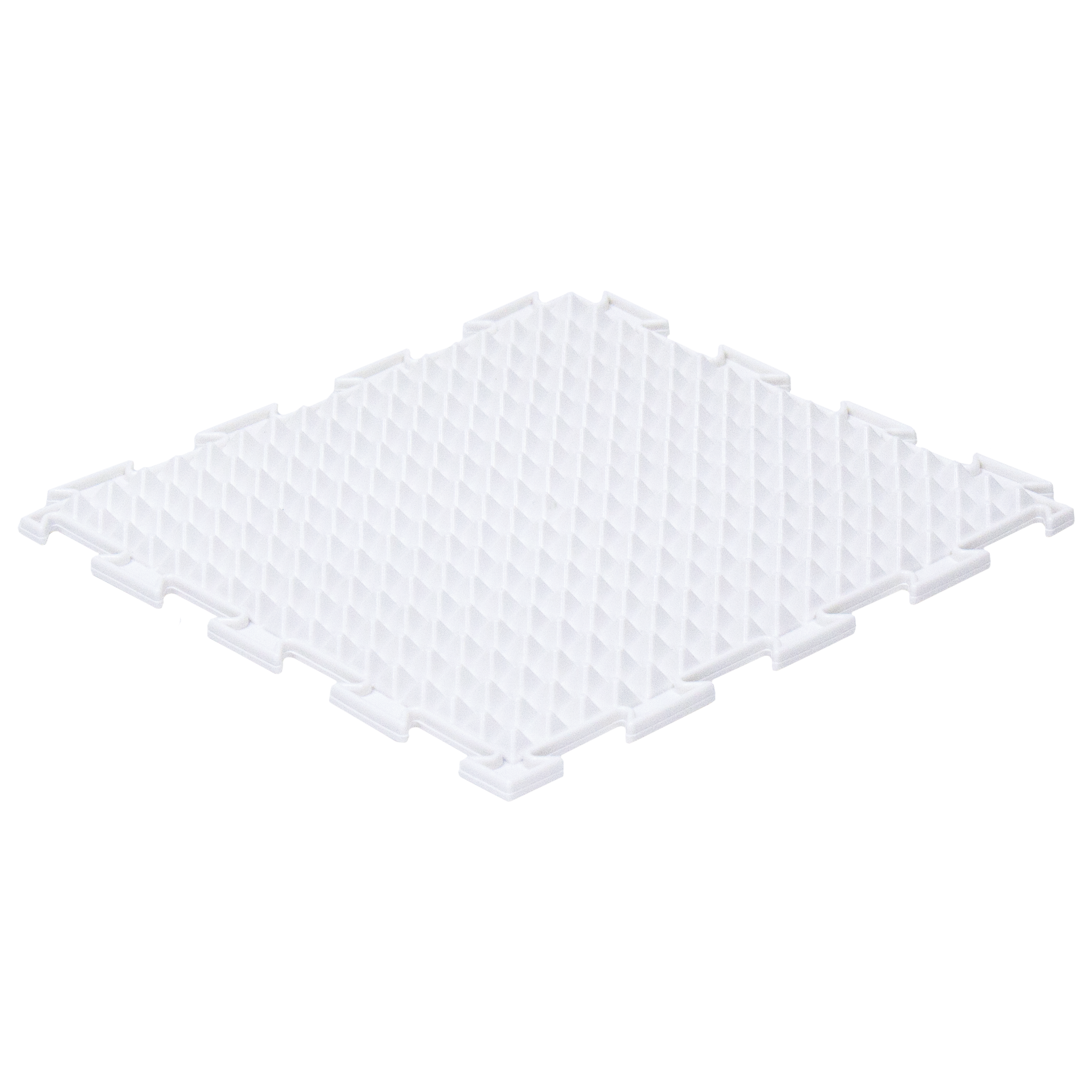 Массажный детский коврик пазл Ортодон развивающий игровой Льдинки жесткий белый 1 пазл - фото 1