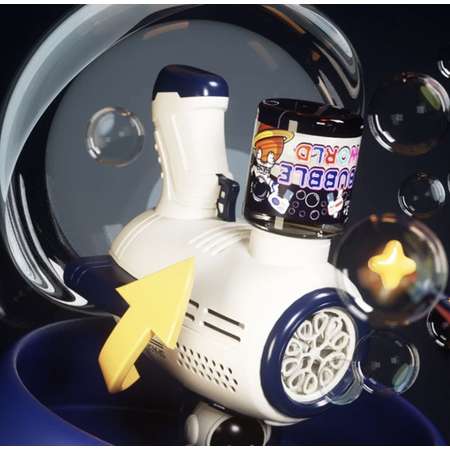 Генератор мыльных пузырей Panawealth International Космический астронавт с подсветкой синий